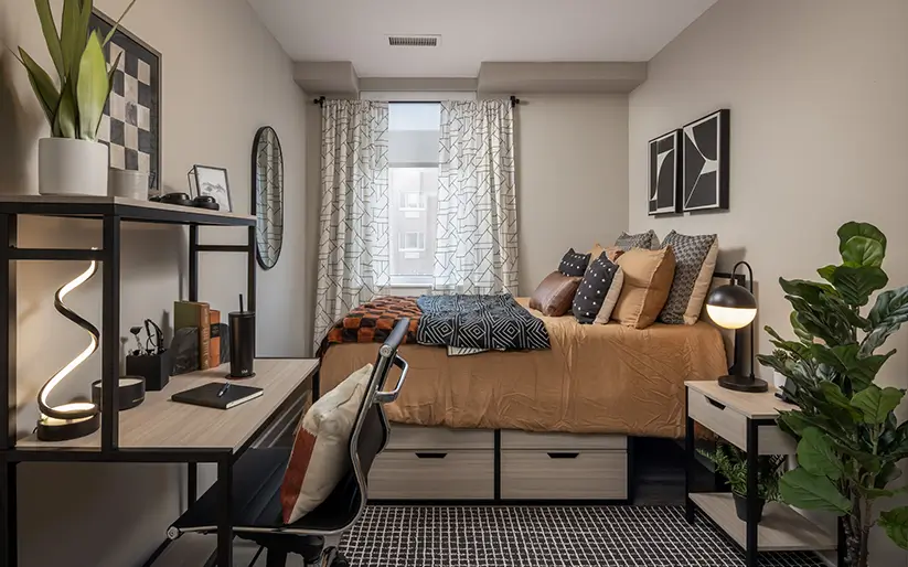 furnished bedroom